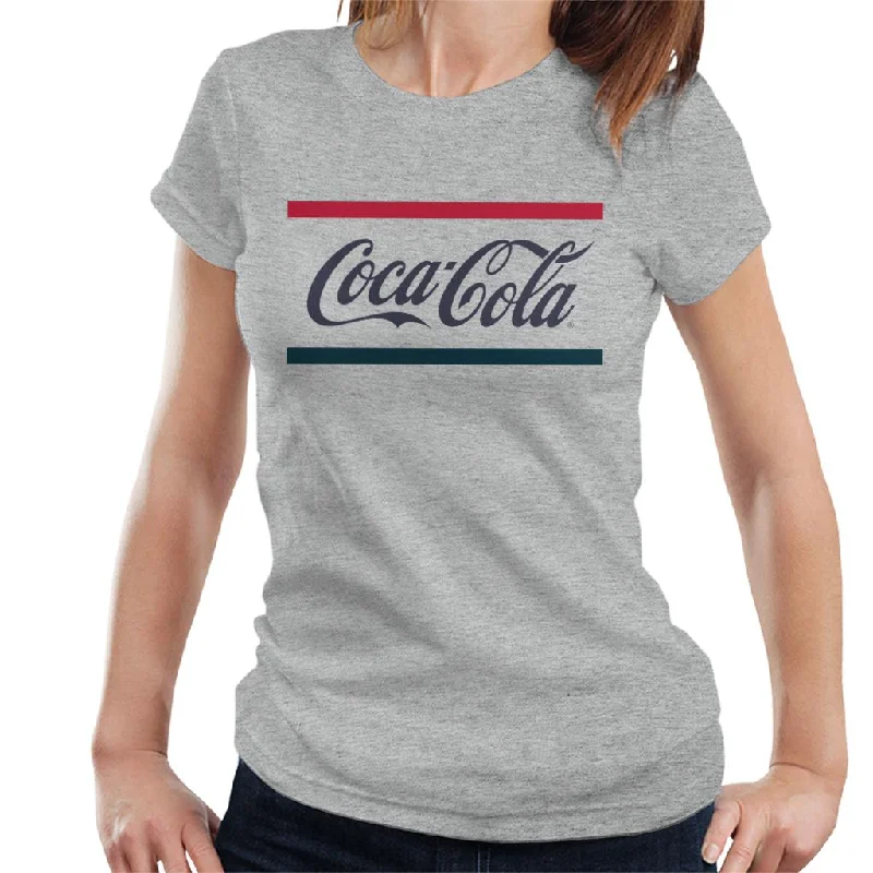 Coca Cola Classic Colours Women's T-Shirt Cotton Fabric Linen Fabric Terry Fabric