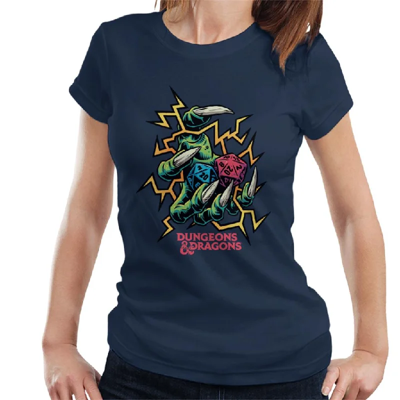 Dungeons & Dragons Dragon Claws Women's T-Shirt Polka Dot Checkered Tartan