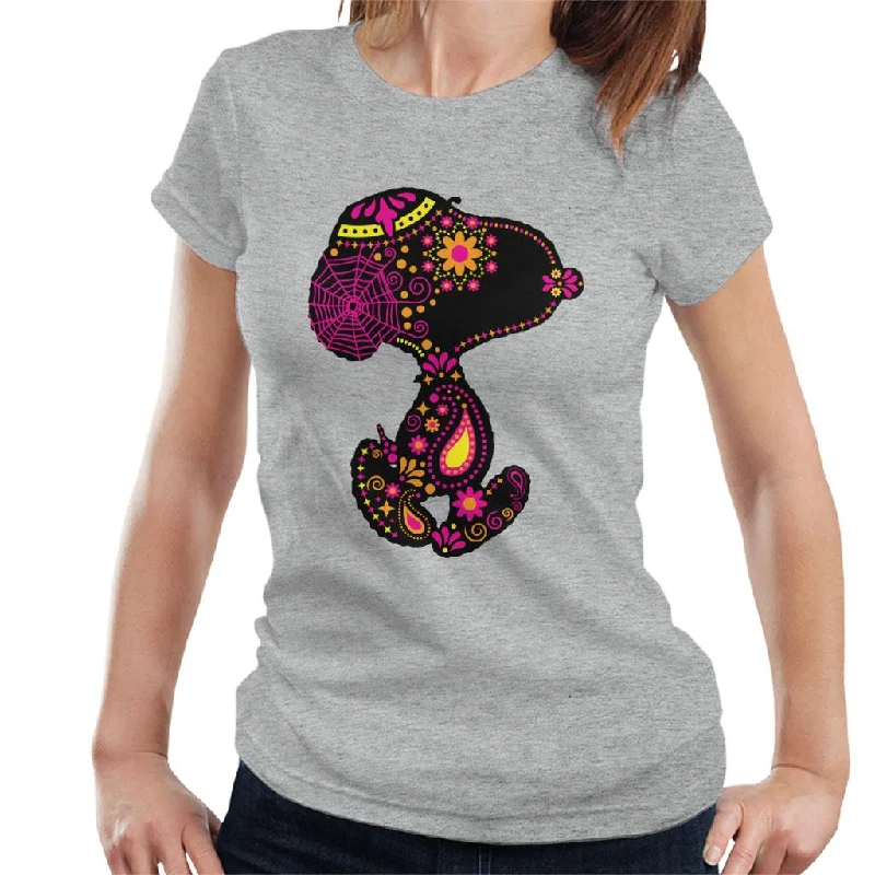 Peanuts Day Of The Dog Snoopy Women's T-Shirt Lace Blend Ribbed Blend Corduroy Blend Peanuts Day Of The Dog Snoopy Women's T-Shirt Lace Blend Ribbed Blend Corduroy Blend