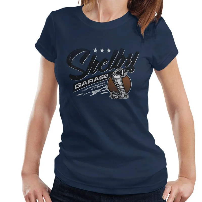 Shelby Logo Garage Performance And Tuning Women's T-Shirt Embroidered Appliqued Beaded Shelby Logo Garage Performance And Tuning Women's T-Shirt Embroidered Appliqued Beaded