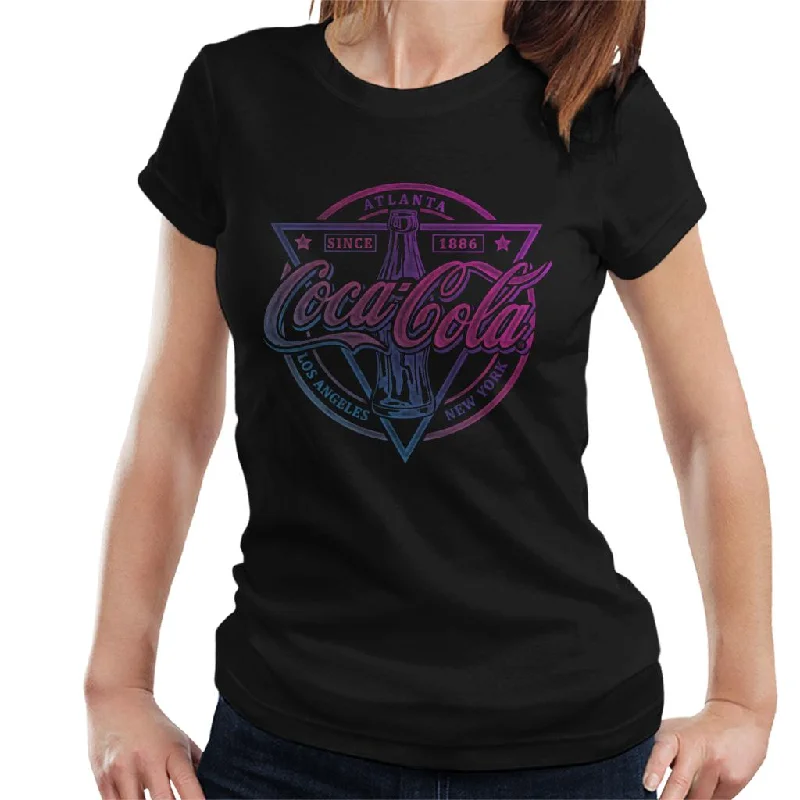 Coca Cola Atlanta Since 1886 LA And New York Women's T-Shirt Chenille Fabric Brocade Fabric Lace Fabric Coca Cola Atlanta Since 1886 LA And New York Women's T-Shirt Chenille Fabric Brocade Fabric Lace Fabric