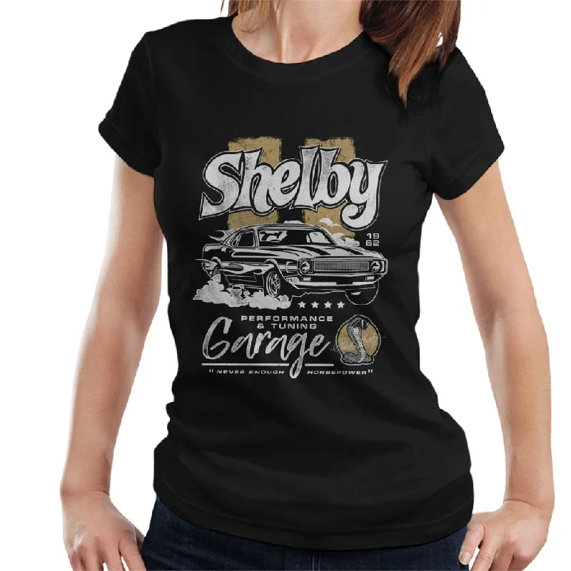 Shelby Performance And Tuning Garage Women's T-Shirt Sequined Glittery Shiny