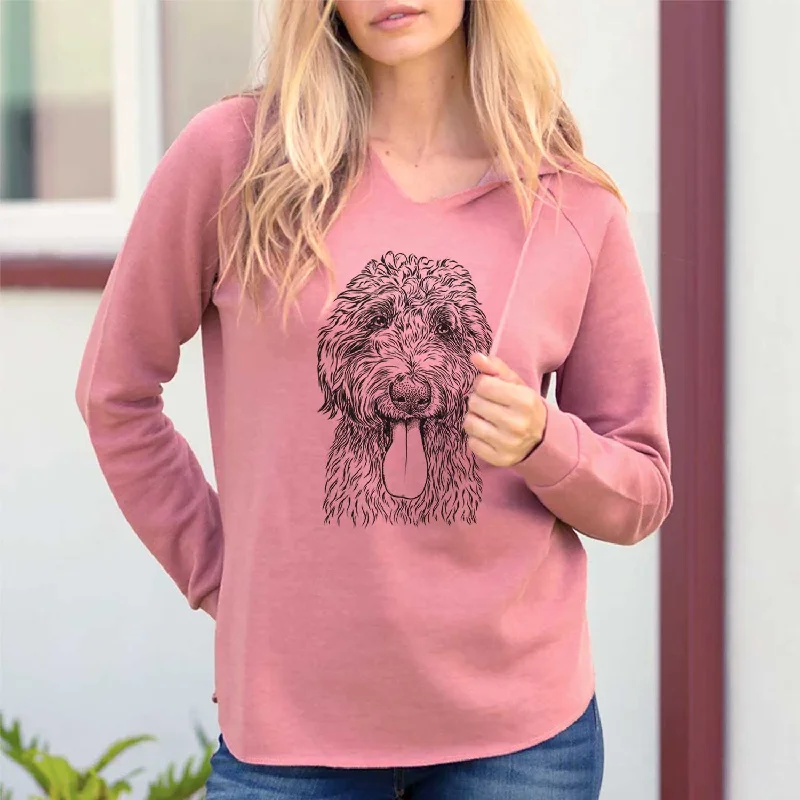 CiCi Paulk the Aussiedoodle - Cali Wave Hooded Sweatshirt Zip Hoodie Drawstring Kangaroo Pocket CiCi Paulk the Aussiedoodle - Cali Wave Hooded Sweatshirt Zip Hoodie Drawstring Kangaroo Pocket
