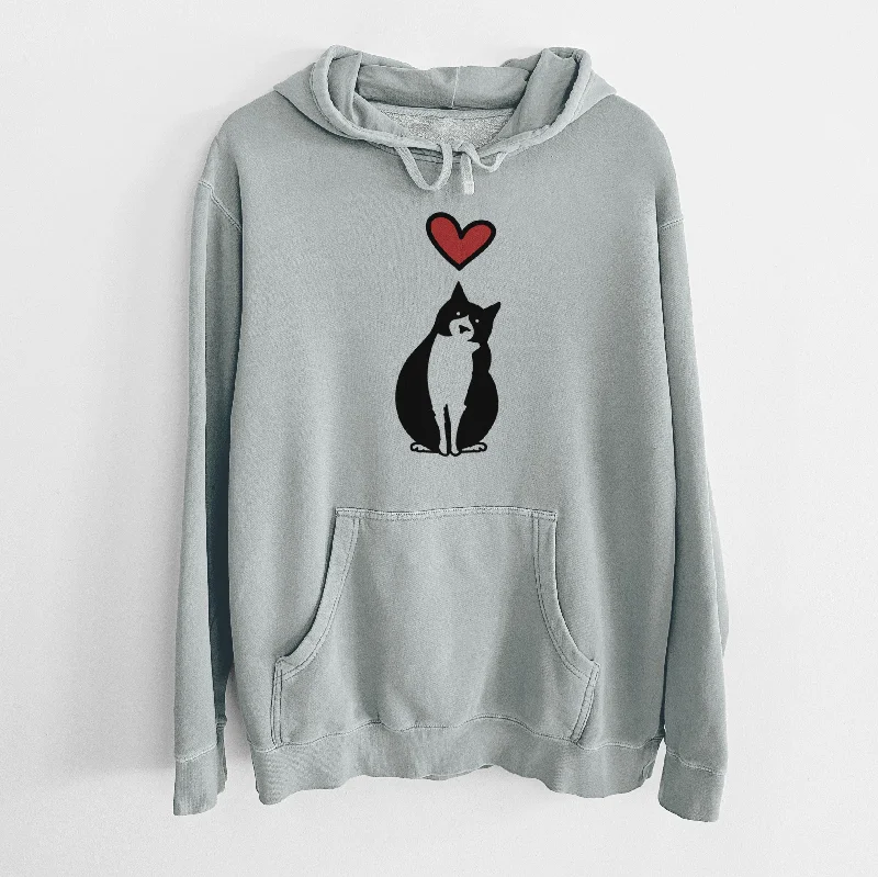 Love Always Tuxedo Cat - Oliver - Unisex Pigment Dyed Hoodie Hoodie Crop Top Short Trendy Love Always Tuxedo Cat - Oliver - Unisex Pigment Dyed Hoodie Hoodie Crop Top Short Trendy