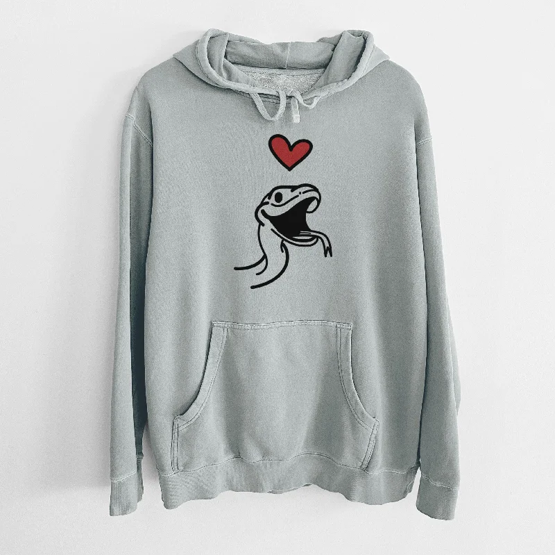 Love Always Snake - Spike - Unisex Pigment Dyed Hoodie Hooded Sweatshirt Casual Wear Street Style Love Always Snake - Spike - Unisex Pigment Dyed Hoodie Hooded Sweatshirt Casual Wear Street Style