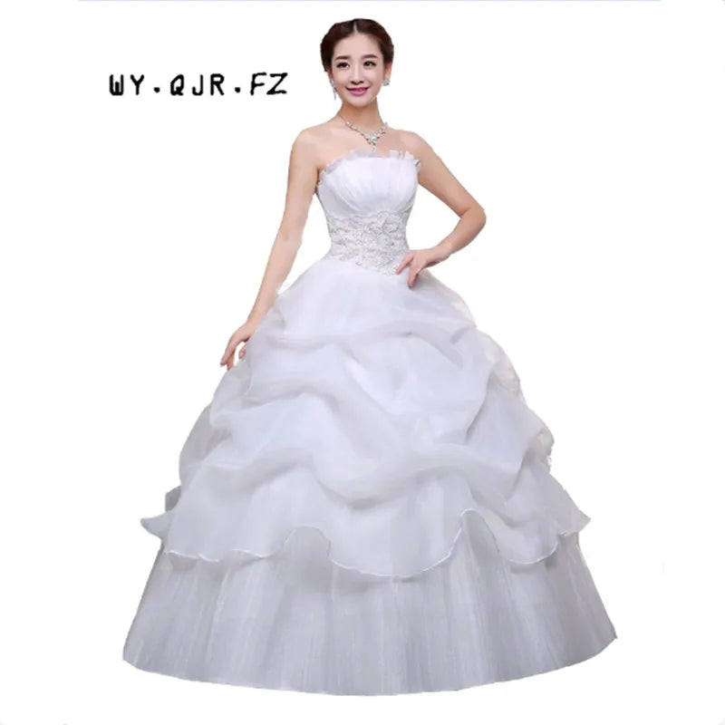YC 73#Spring Autumn Wedding party dress new bride wedding dress code Korean women slim lace special offer wedding gown red white Tunics Chic fashionable YC 73#Spring Autumn Wedding party dress new bride wedding dress code Korean women slim lace special offer wedding gown red white Tunics Chic fashionable