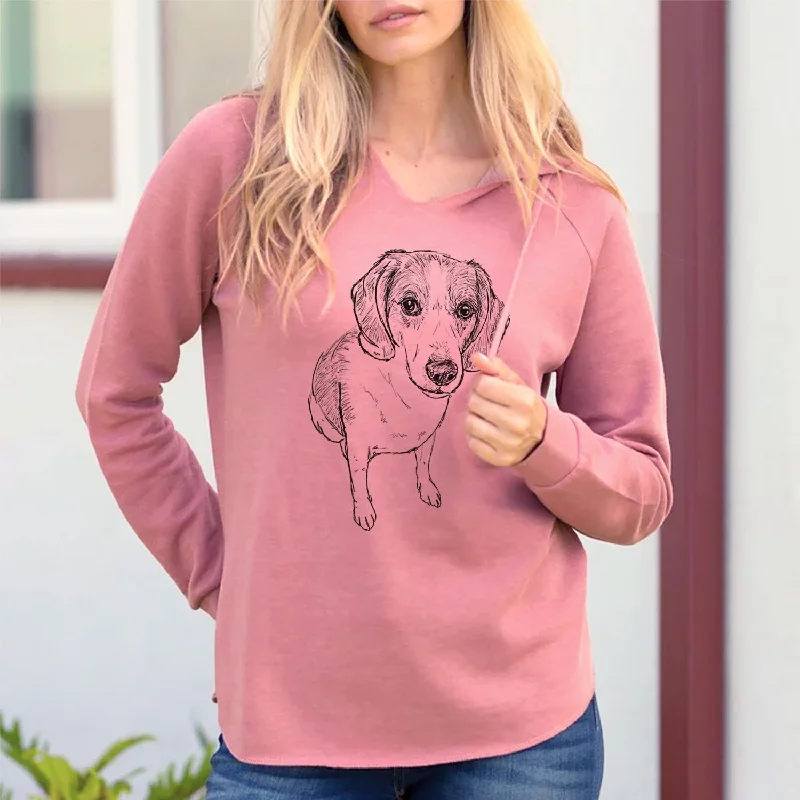 Doodled Duke the Beagle/Walker Hound Mix - Cali Wave Hooded Sweatshirt Hoodie Jacket Zipper Layering Doodled Duke the Beagle/Walker Hound Mix - Cali Wave Hooded Sweatshirt Hoodie Jacket Zipper Layering