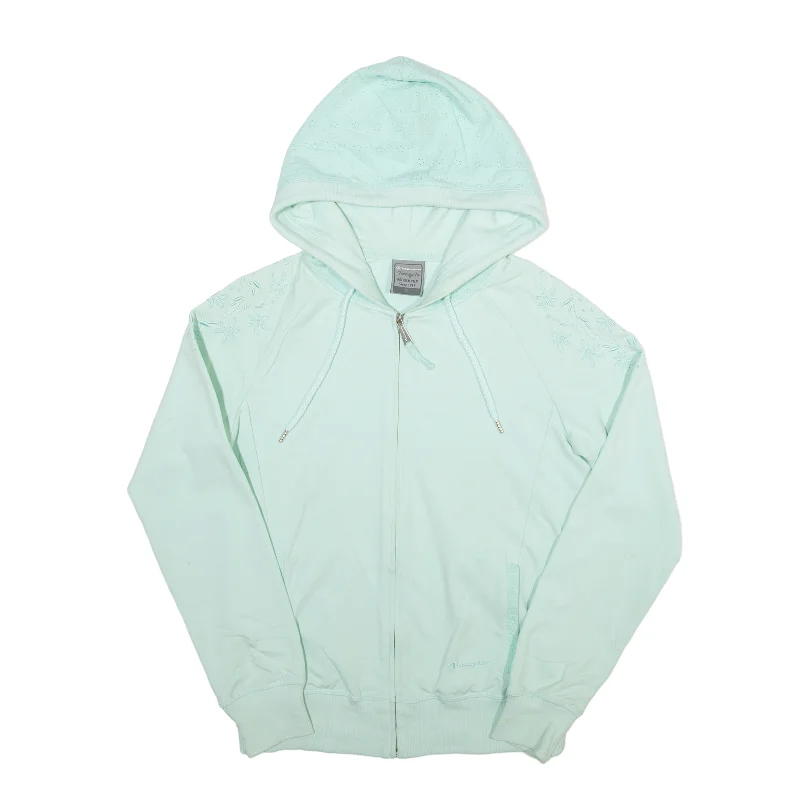 CHAMPION Heritage Hoodie Blue Full Zip Womens S Hoodie with Drop Shoulder Relaxed Streetwear CHAMPION Heritage Hoodie Blue Full Zip Womens S Hoodie with Drop Shoulder Relaxed Streetwear