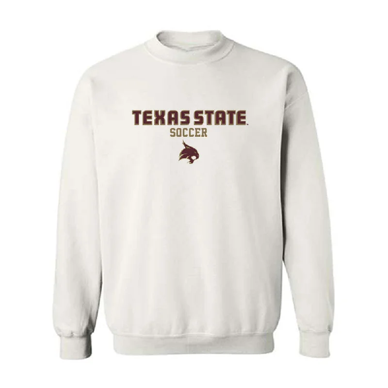 Texas State - NCAA Women's Soccer : Bailey Peschel - Classic Shersey Crewneck Sweatshirt Hoodie with Neon Bright Vibrant