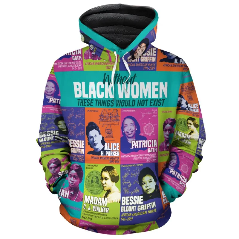 African Women Inventors Premium Hoodie Hoodie with Magnetic Closure Innovative Modern African Women Inventors Premium Hoodie Hoodie with Magnetic Closure Innovative Modern
