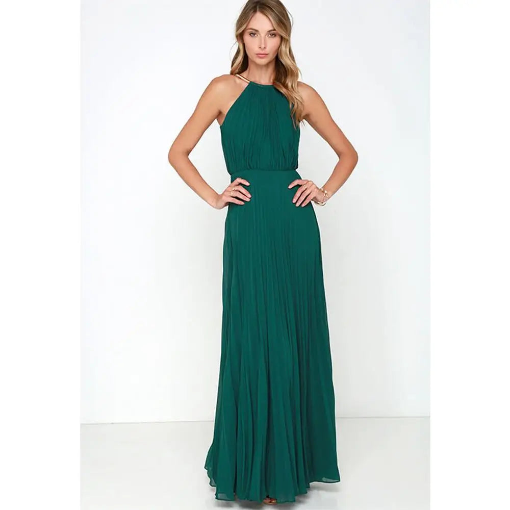Summer Women Sexy Long Party Dresses 2022 Sleeveless Elegant Casual Pleated Chiffon Maxi Dress Vestido de festa New Bodycon Fitted Nightout Summer Women Sexy Long Party Dresses 2022 Sleeveless Elegant Casual Pleated Chiffon Maxi Dress Vestido de festa New Bodycon Fitted Nightout