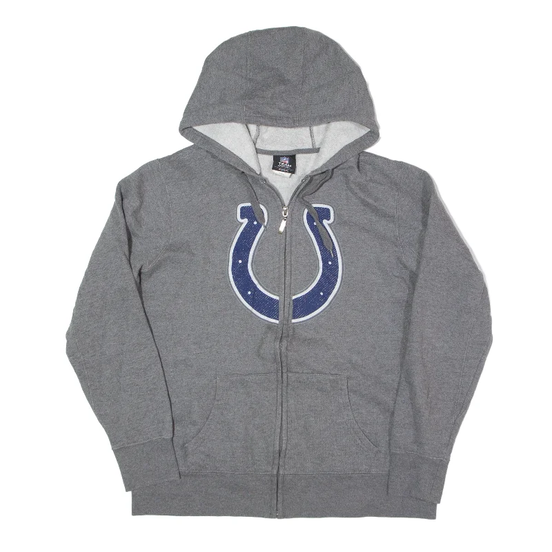NFL Indianapolis Colts USA Hoodie Grey Full Zip Womens XL Hoodie with Earth Tones Natural Calm NFL Indianapolis Colts USA Hoodie Grey Full Zip Womens XL Hoodie with Earth Tones Natural Calm