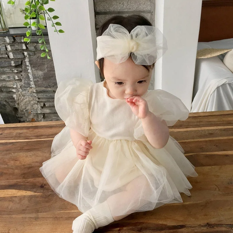 Newborn Baby Girls Christening Gown Princess Vestidos With Headband Baby 1st Birthday Party Dress For Girls Baby Costume Tutu Tunics Hiking breathable Newborn Baby Girls Christening Gown Princess Vestidos With Headband Baby 1st Birthday Party Dress For Girls Baby Costume Tutu Tunics Hiking breathable