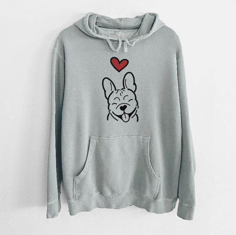 Love Always French Bulldog - Unisex Pigment Dyed Hoodie Hoodie with Oversized Fit Loose Comfortable Love Always French Bulldog - Unisex Pigment Dyed Hoodie Hoodie with Oversized Fit Loose Comfortable