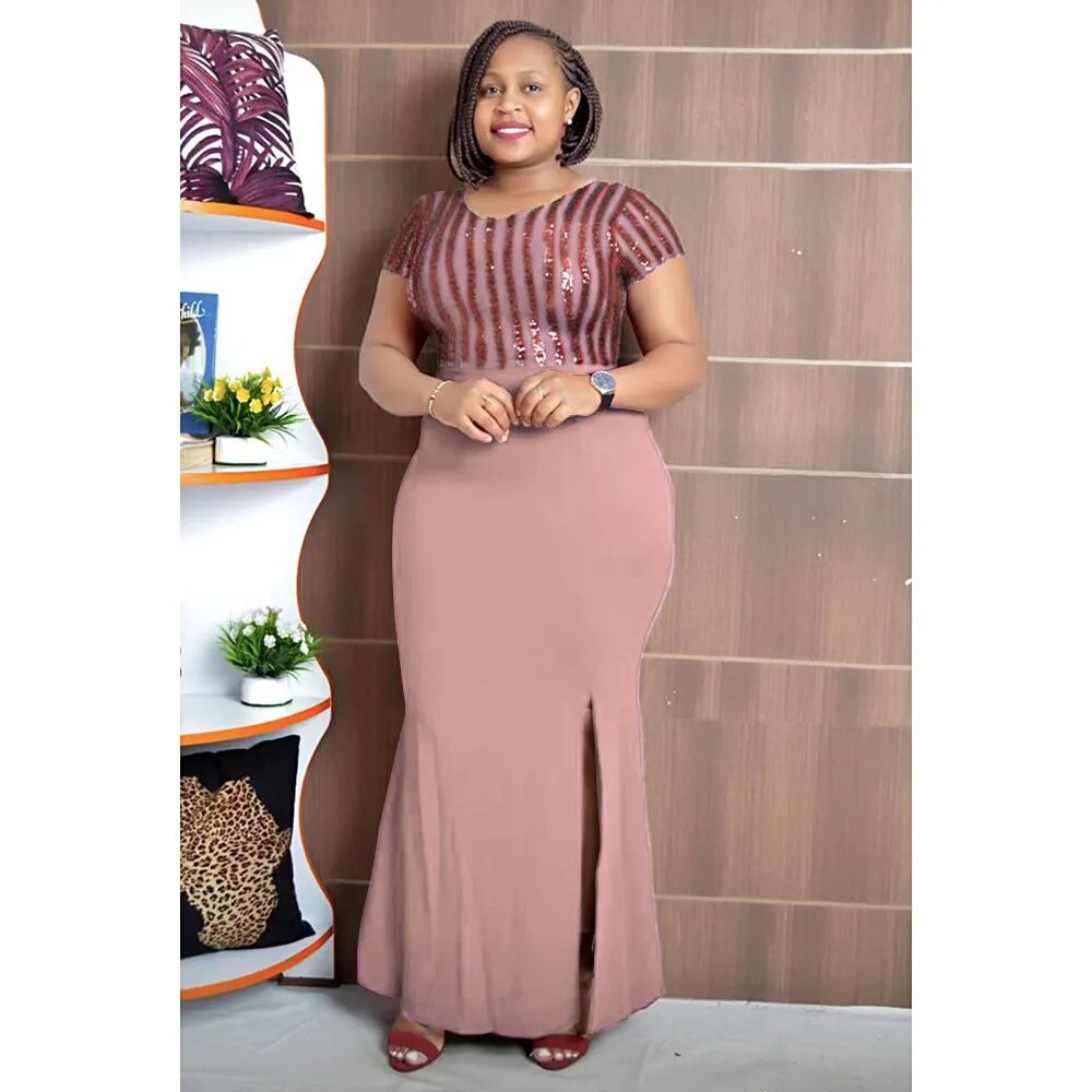 African Dress Women Robe Africaine Femme Bazin Riche Sequin Wedding Designer Long Dress Sexy Party Dresses 2023 New Summer Tunics Practical durable African Dress Women Robe Africaine Femme Bazin Riche Sequin Wedding Designer Long Dress Sexy Party Dresses 2023 New Summer Tunics Practical durable