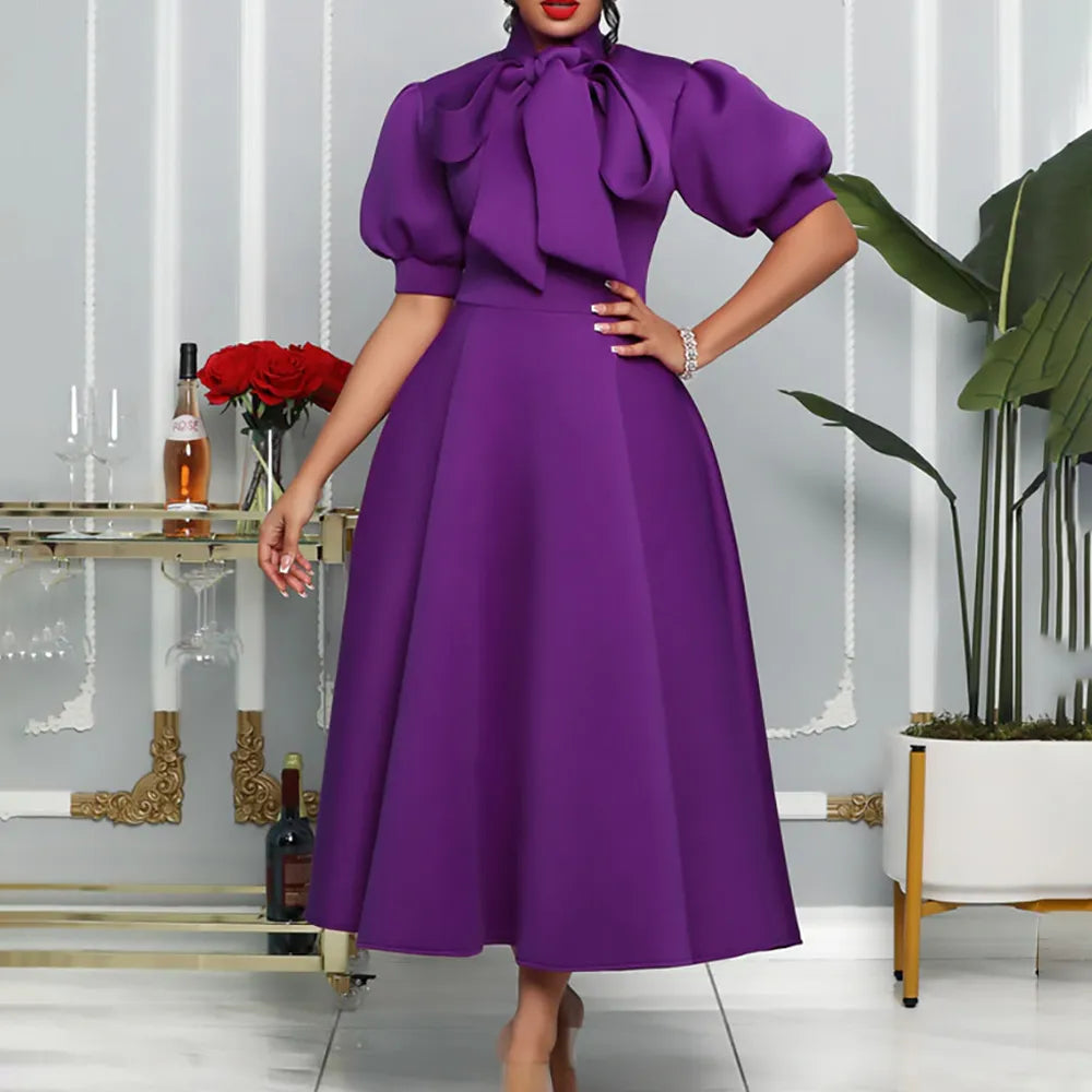 2022 Latest Design Summer Church Dress Banquet Dresses Women Lady Elegant Solid Color Bow Short Sleeve Party Dress Evening Dress Lace Sexy Club 2022 Latest Design Summer Church Dress Banquet Dresses Women Lady Elegant Solid Color Bow Short Sleeve Party Dress Evening Dress Lace Sexy Club