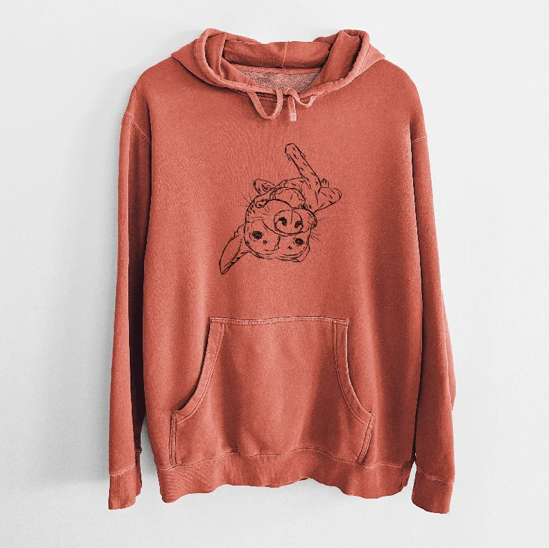 Bare Goose the Mixed Breed - Unisex Pigment Dyed Hoodie Hoodie with Patch Decorative Personalized Bare Goose the Mixed Breed - Unisex Pigment Dyed Hoodie Hoodie with Patch Decorative Personalized