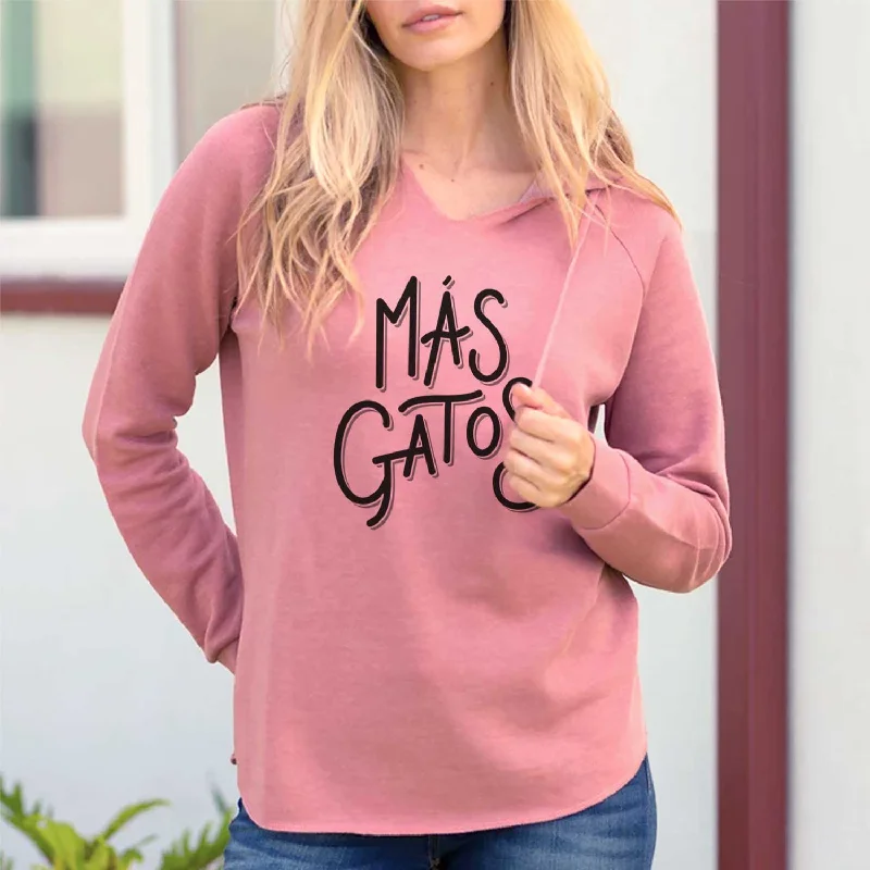 Mas Gatos - Cali Wave Hooded Sweatshirt Hoodie with High-Low Hem Asymmetrical Trendy Mas Gatos - Cali Wave Hooded Sweatshirt Hoodie with High-Low Hem Asymmetrical Trendy