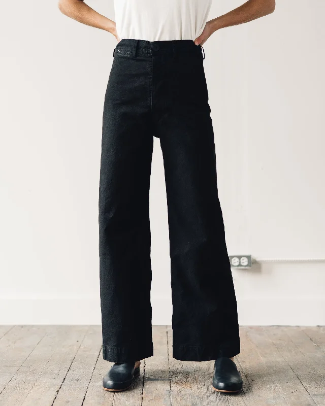 Jesse Kamm Sailor Pant, Black Classic Straight Pants