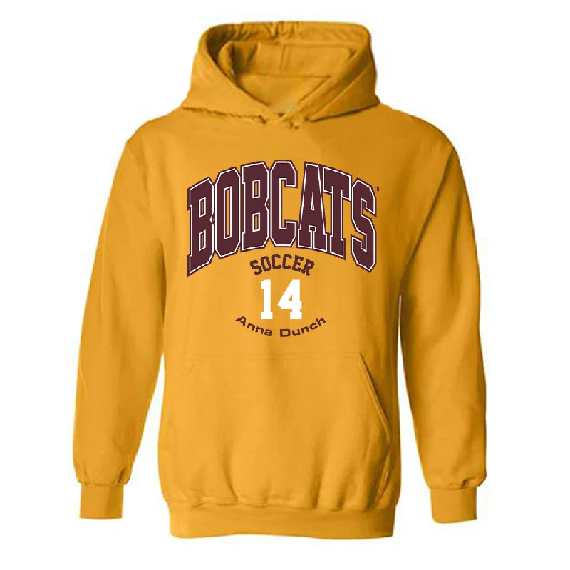 Texas State - NCAA Women's Soccer : Anna Dunch - Classic Fashion Shersey Hooded Sweatshirt Hoodie with Mesh Breathable Sporty