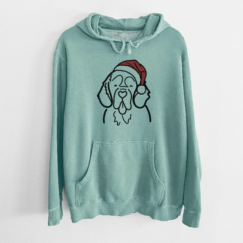 Jolly Clumber Spaniel - Unisex Pigment Dyed Hoodie Hoodie with Button Classic Timeless Jolly Clumber Spaniel - Unisex Pigment Dyed Hoodie Hoodie with Button Classic Timeless