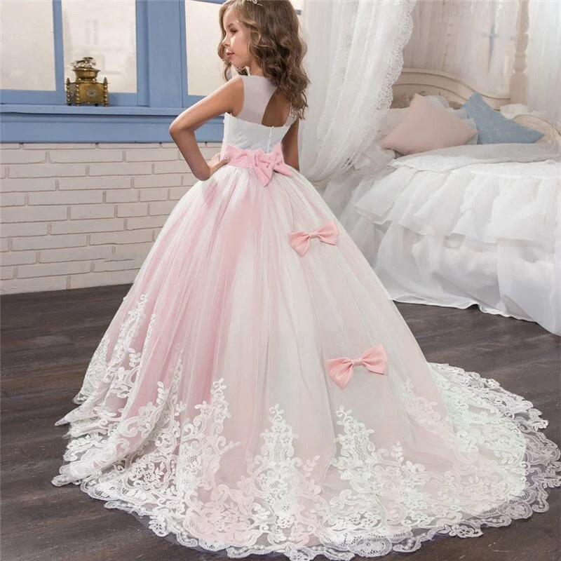 Girls Christmas Dress Formal Sleeveless Girls Party Dresses Back Hallow Out Kids Ball Gown Flower Bowknot Girl Princess Dress Tunics Print Colorful Girls Christmas Dress Formal Sleeveless Girls Party Dresses Back Hallow Out Kids Ball Gown Flower Bowknot Girl Princess Dress Tunics Print Colorful