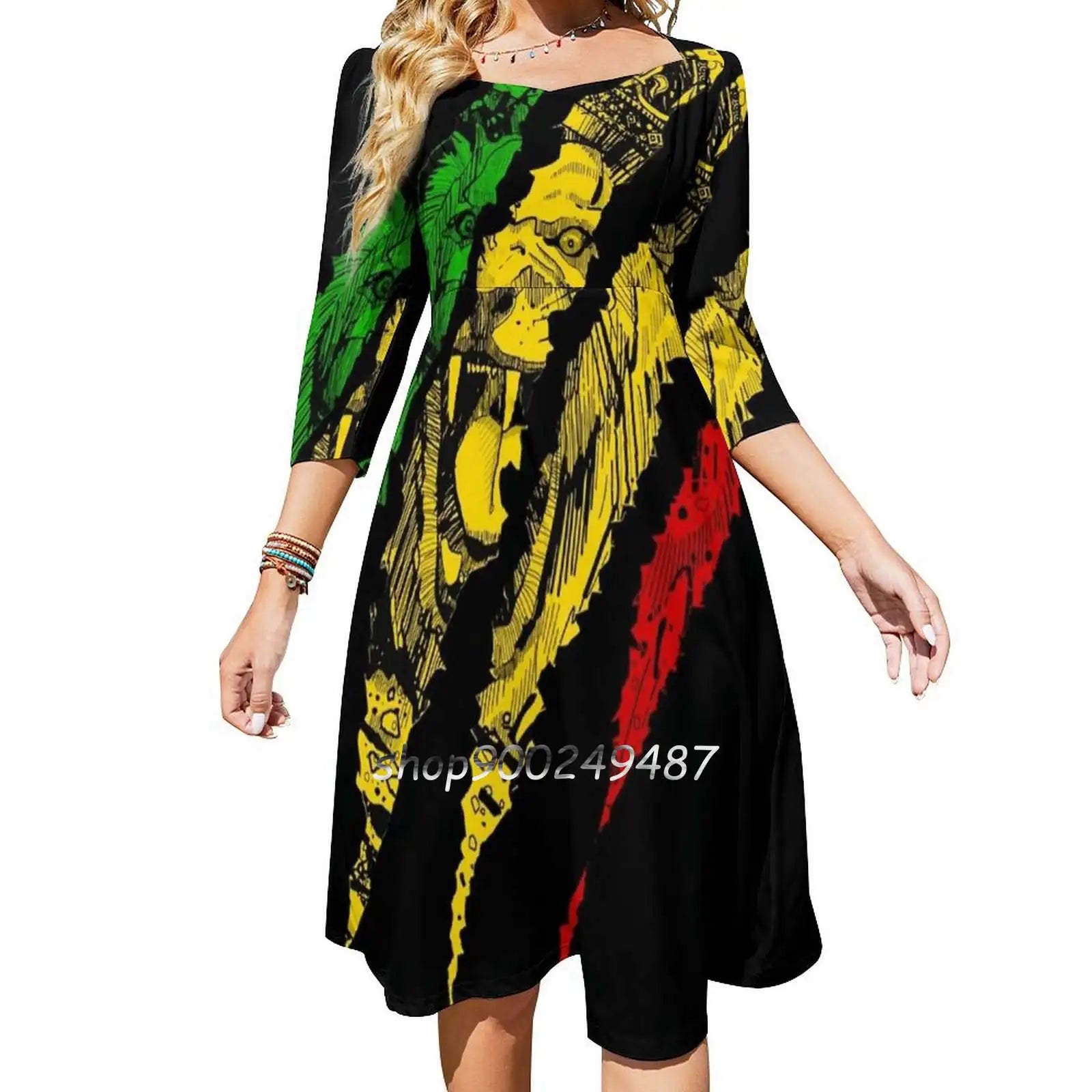 Warrior Lion Of Judah King Rasta Reggae Jamaica Roots Evening Party Dresses Midi Sexy Dress Female Sweet One Piece Dress Korean Tunics Designer luxury Warrior Lion Of Judah King Rasta Reggae Jamaica Roots Evening Party Dresses Midi Sexy Dress Female Sweet One Piece Dress Korean Tunics Designer luxury