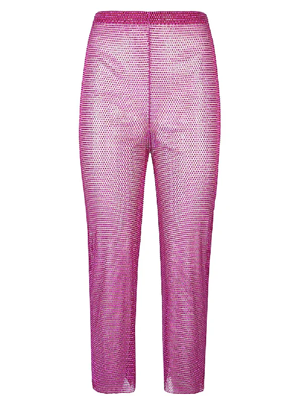 Santa Brand Trousers Fuchsia Chinos Cotton Straight Leg