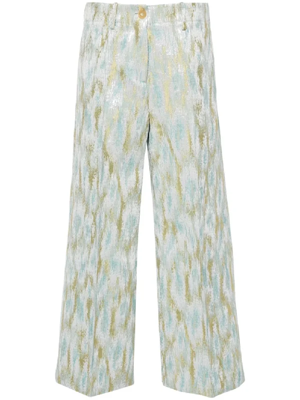 Erika Cavallini Semi-couture Trousers Multicolour Trousers Timeless Classic