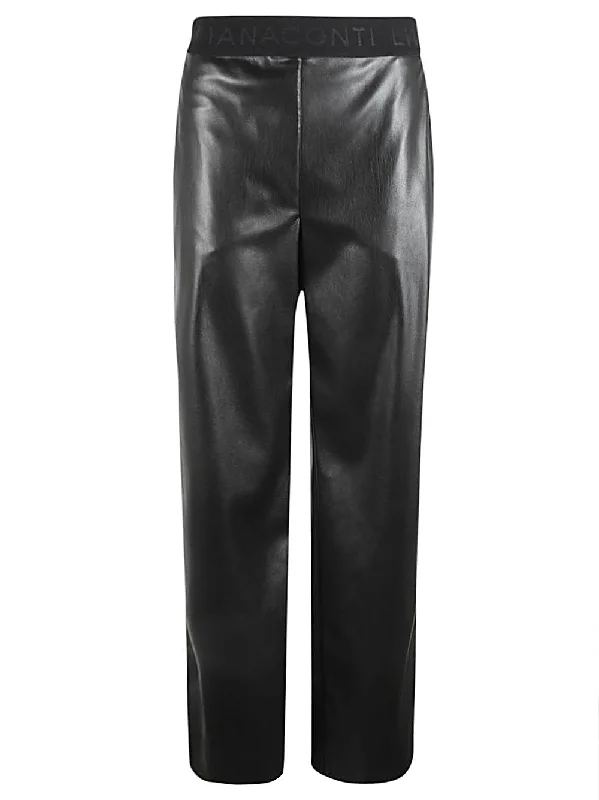 Liviana Conti Trousers Black Trousers Bootcut Casual