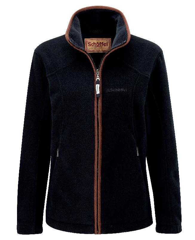 Burley II Fleece Jacket - Navy Knit Fabric Woven Fabric Fleece Fabric