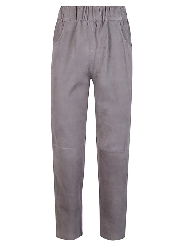 Via Masini 80 Trousers Grey Trousers chic fashionable