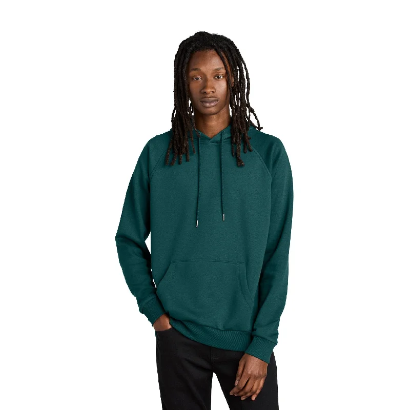 Unisex Organic CVC Fleece Pullover Hoodie Puff Sleeve Stylish