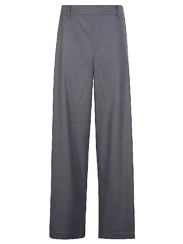 Niu  Trousers Grey High Waist Slim Fit Ankle Length