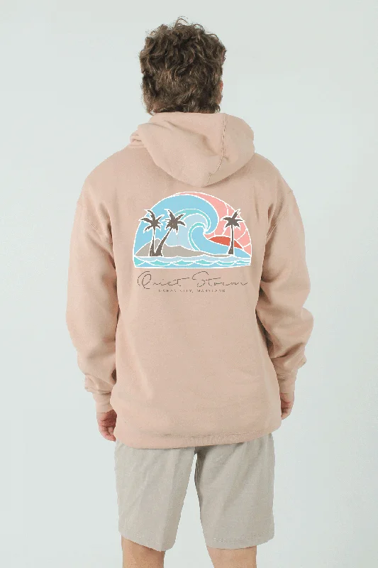 Tropical Days Pullover Hoodie Short Sleeve Top