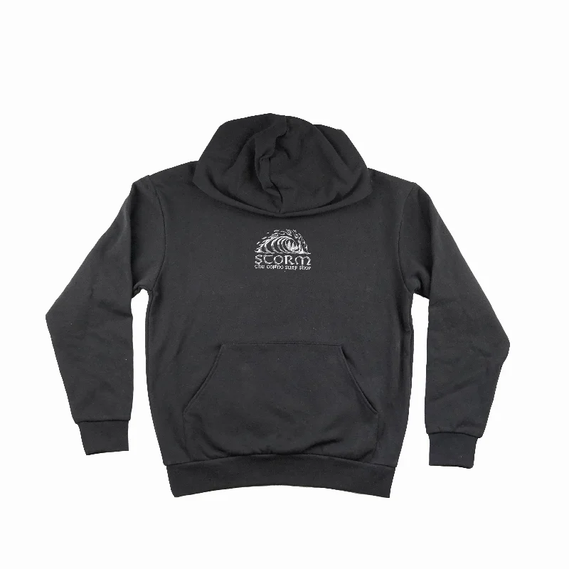 Storm Chrome Pullover - Black Gathered Sleeve Pullover