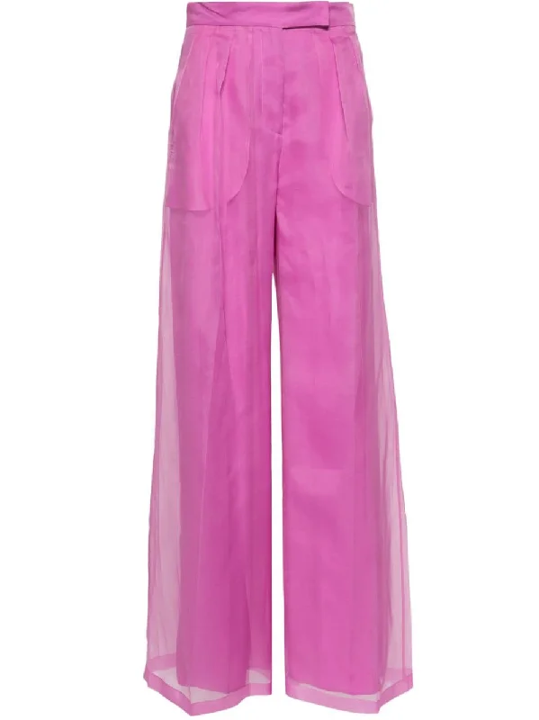 Max Mara Pianoforte Trousers Pink Trousers Culottes Wide Leg