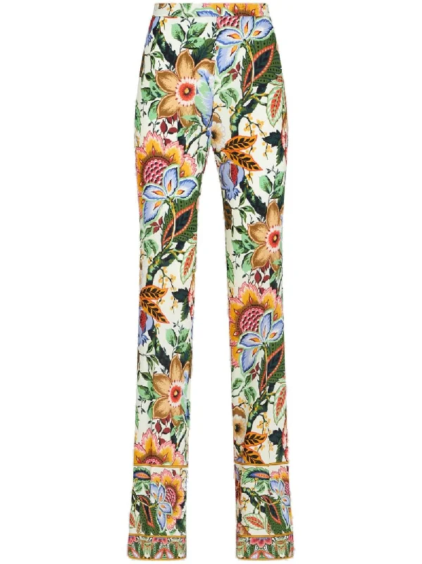 Etro Trousers White Trousers Versatile Stylish