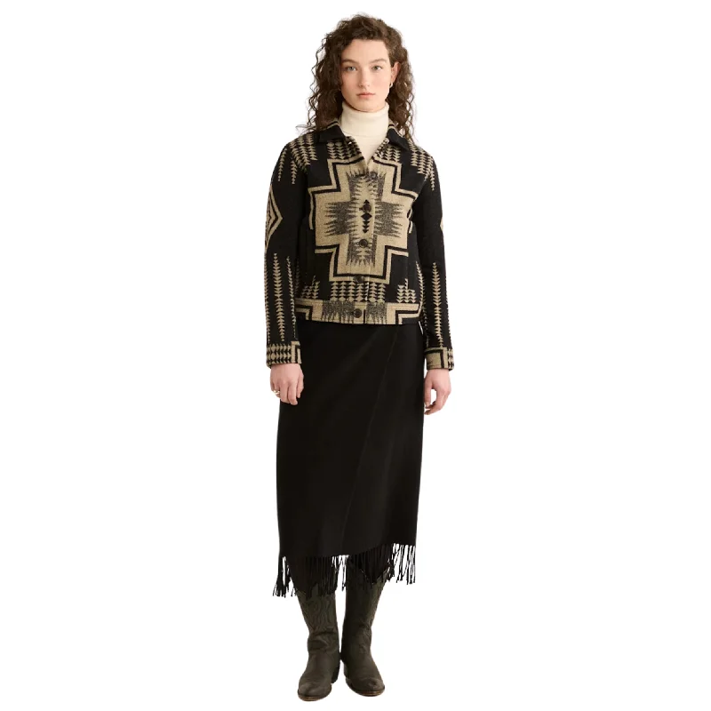 Pendleton Women's Willa Jacket Print Jacket Jacquard Jacket Patchwork Jacket