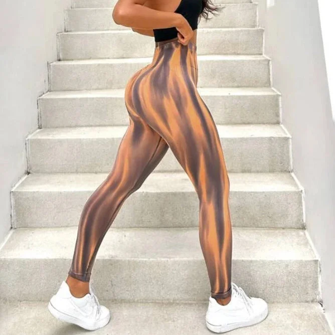 New Tie Dye Aurora Print Sports Pants Seamless High Waisted Fitness Yoga Pants For Women Gym Running Sweatpants Trousers Trousers chic elegant New Tie Dye Aurora Print Sports Pants Seamless High Waisted Fitness Yoga Pants For Women Gym Running Sweatpants Trousers Trousers chic elegant