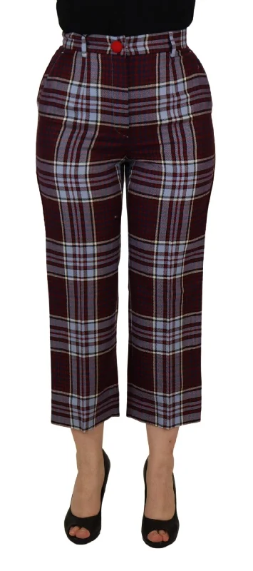 Elegant High Waist Wool-blend Trousers Trousers Review Highly