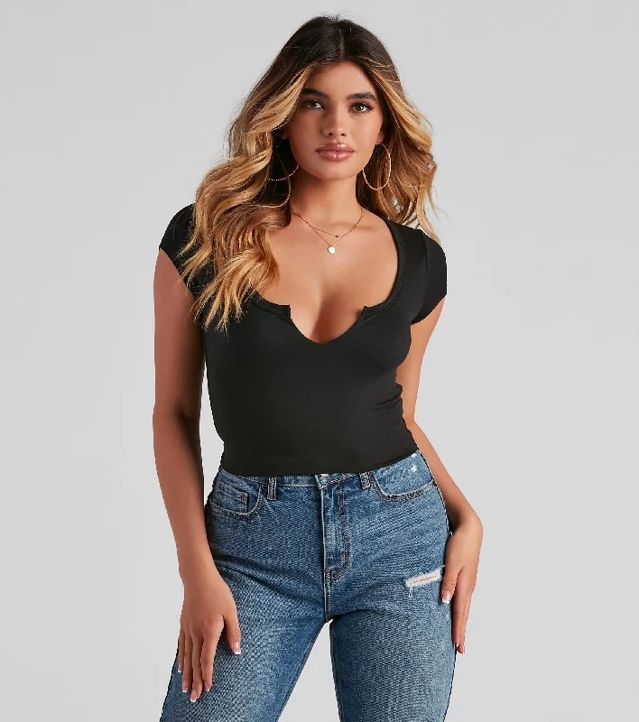 Basic Babes Only Crop Top Striped Floral Plaid