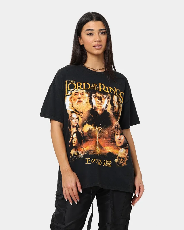 American Thrift X Lord Of The Rings Return Of The King Vintage T-Shirt Washed Black