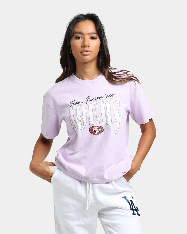 Majestic Athletic Women's San Francisco 49ers NHL Logo Vintage T-Shirt Orchid